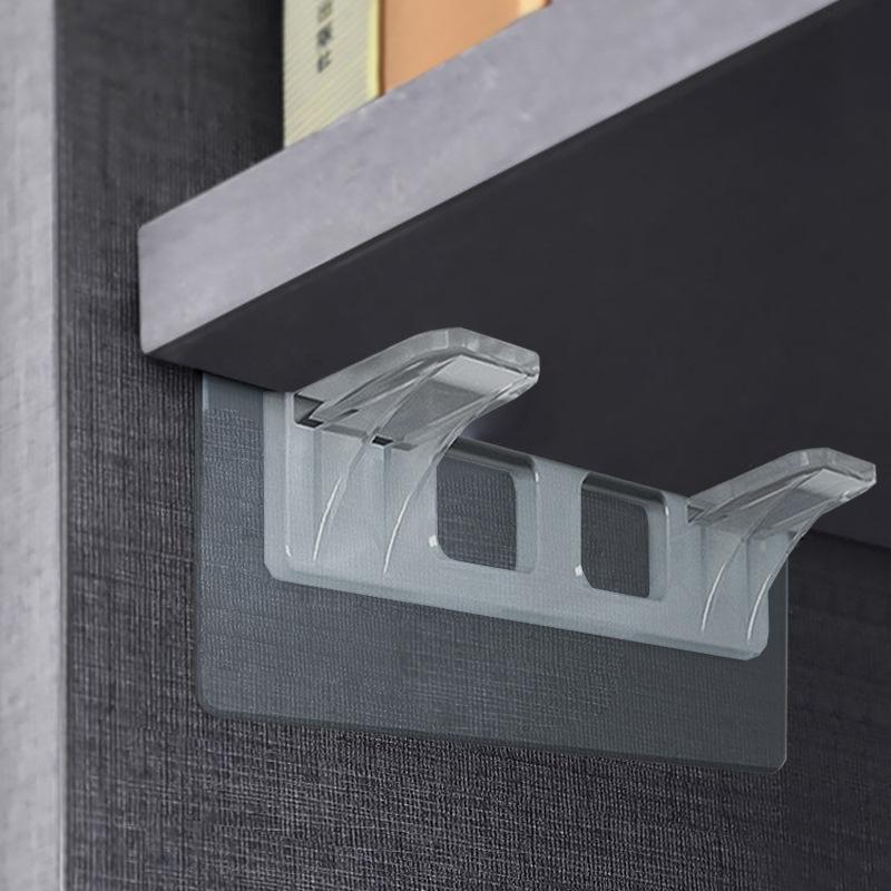 6/10pcs No Punch Wardrobe Brackets Kitchen Cabinet Partition Bracket Anti-Slip Shelf Bracket Triangle Bracket