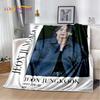 3D Kpop Jeon Jung Kook Jk JIMIN Star Blanket,Soft Throw Blanket for Home Bedroom Bed Sofa Picnic Travel Office Cover Child Gift