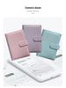 A6 Pink Budget Envelope Set: 16 Plastic Pockets with PU Leather Cover and Magnetic Buckle Binder