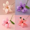 Gifts Hand-Knitted Lily Flower Lightweight Fake Flower Plants  Home Decor