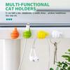 10pcs Self Adhesive Cable Organizer Thumb Hook Wall Hook Silicone Toothbrush Holder Key Holder Towel Hooks Storage Wire Wall Decor