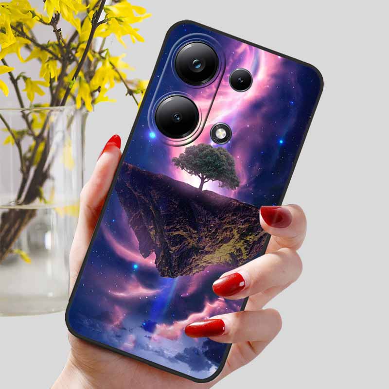 For Xiaomi Redmi Note 13 Pro 4G Case Black Silicon TPU Shockproof Soft Cover For Redmi Note13 4G 2024 Protect Capa 13Pro Coque