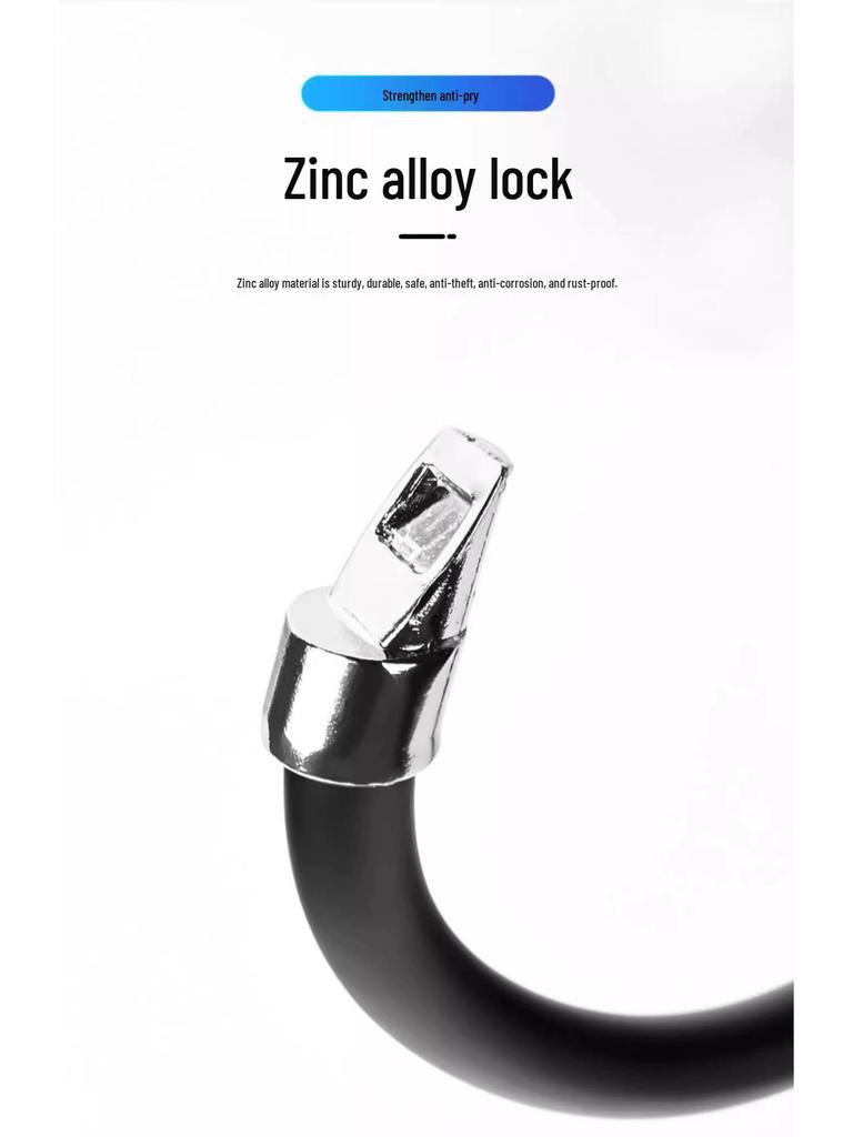 Bike Anti-Theft Ring Lock - Compact, Steel Cable for Mountain, Road & E-Bikes