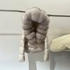European winter new fox big fur collar hooded short down jacket women's white duck down fashion thickened coat