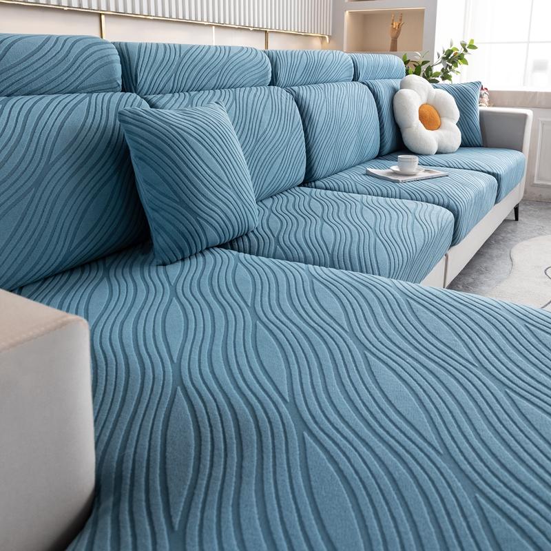 Jacquard Sofa Cover, Single Cushion Cover,Anti-Slip, Elastic,Cat-Resistant, Universal Fit For Loveseat, 3-Seater, Chaise Sofa
