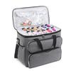 Practical Oxfords Fabric Sewing Accessories Case with Shoulder Strap Foldable Design For Handmade Craft Storage
