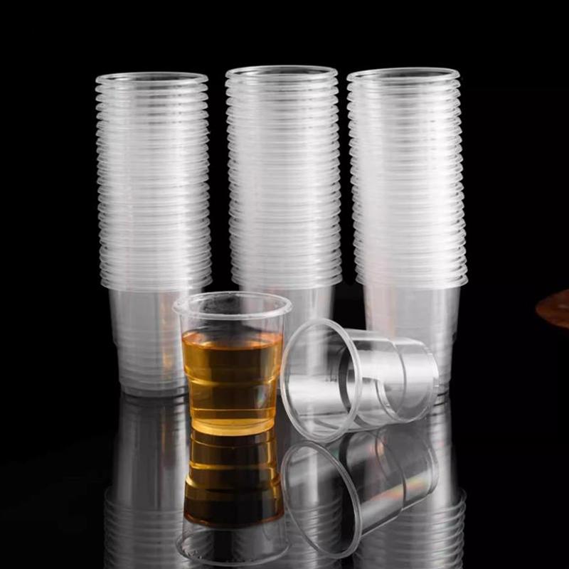 Disposable High-Temperature Resistant Plastic Cups Household Transparent Thickened Drinking Cups