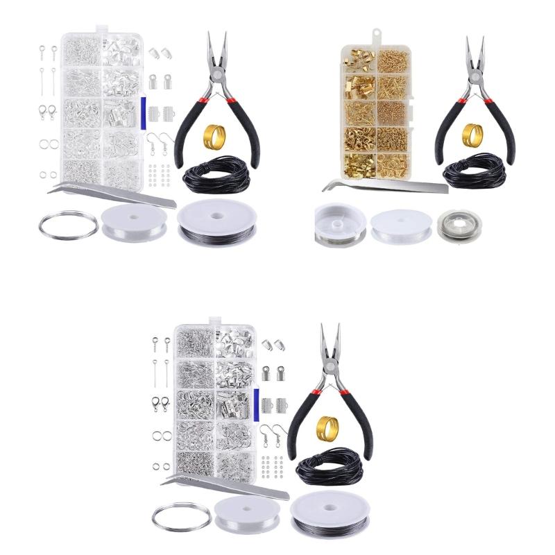 Lobster Clasps and Open Jump Assortment Set Jewelry Repair Tool Jewelry Making Accessories for Necklace Earring Repair