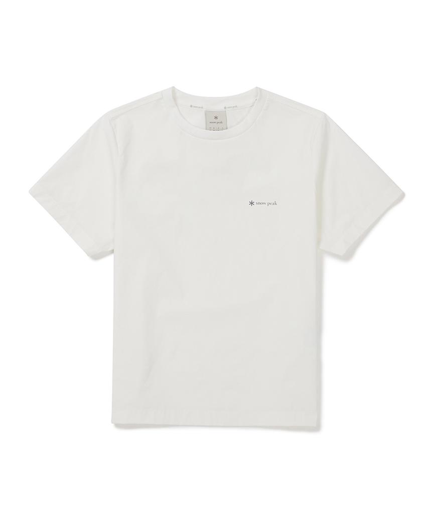 SNOWPEAK APPAREL Thin Tech Women'S Basic Short Sleeve T-Shirt (S25Mwsts33) Off White