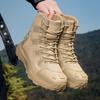 Neue taktische Stiefel Herren Outdoor Wandern Bergsteigen Jagd Abenteuer Rettungsschuhe Mittlere Hilfe Wüsten-Tooling Stiefel Herren Große Größe