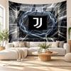 Juventus FC Wall Tapestry, Soft Fabric Wall Hanging, Decorative Backdrop For Bedroom Home Wall Art