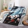 Cuphead Flannel Blanket, High quality Comfortable for All Seasons, Home Decor, Warmth and Comfort