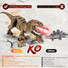 Remote Control Dinosaur Toys for Kids, Large Robot Dinosaur Toys with 360° Swaying Head & Spray, Roaring, Realistic Walking T-Rex Dinosaur Toy for