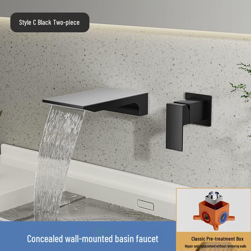 

OEING Concealed Wall-Mounted Basin Faucet