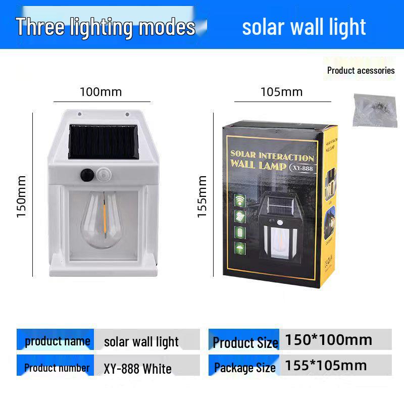 Wasserdichte Solarkraft-Außenstrahler mit Bewegungssensor