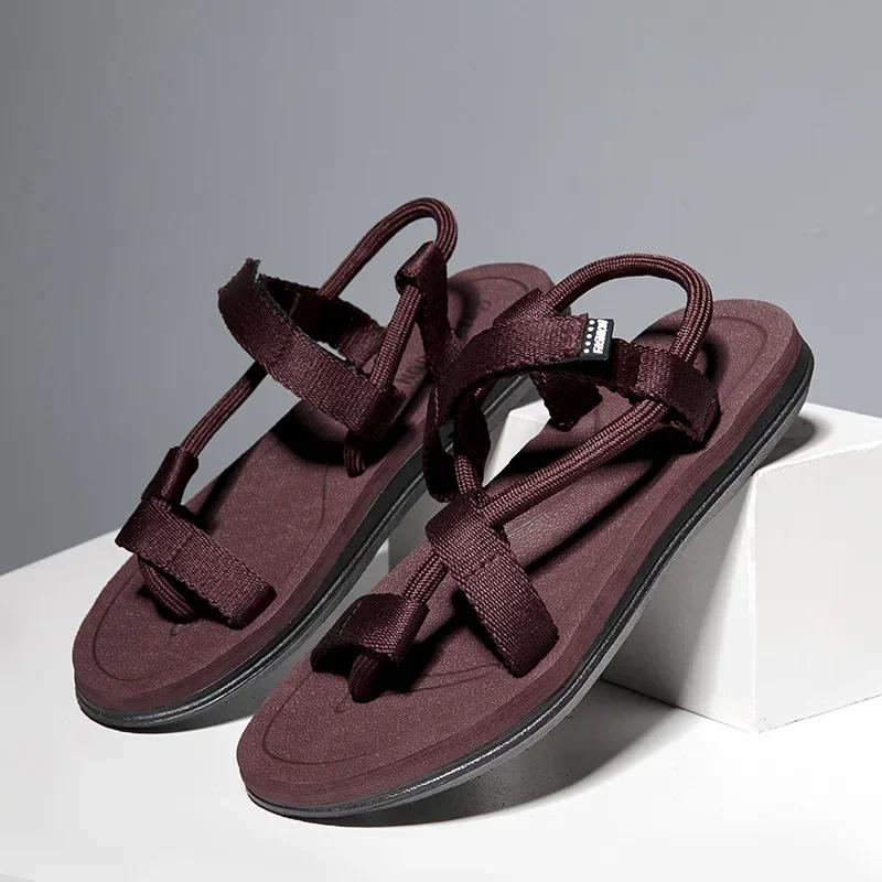 Fashion Summer Fashion Men SandalsRoman Outdoor  Beach Comfortable Shoes Flip Flops Slip on Flats Opened Toe Sports Slippers 2025