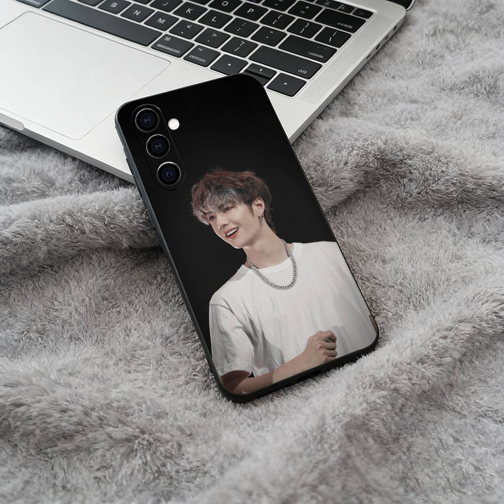 

Young pop idol-W-Y-B-W-ang Yibo Black Soft Silicone Phone Case for Samsung Galaxy A73, A71, A72, A70, A53, A52, A51 Samsung a10