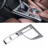 1 Stück Innenraum Dekoration Schaltknauf Box Abdeckung Verkleidung Panel Rahmen Passend für BMW X1 F48 2016 2017 Linkslenker