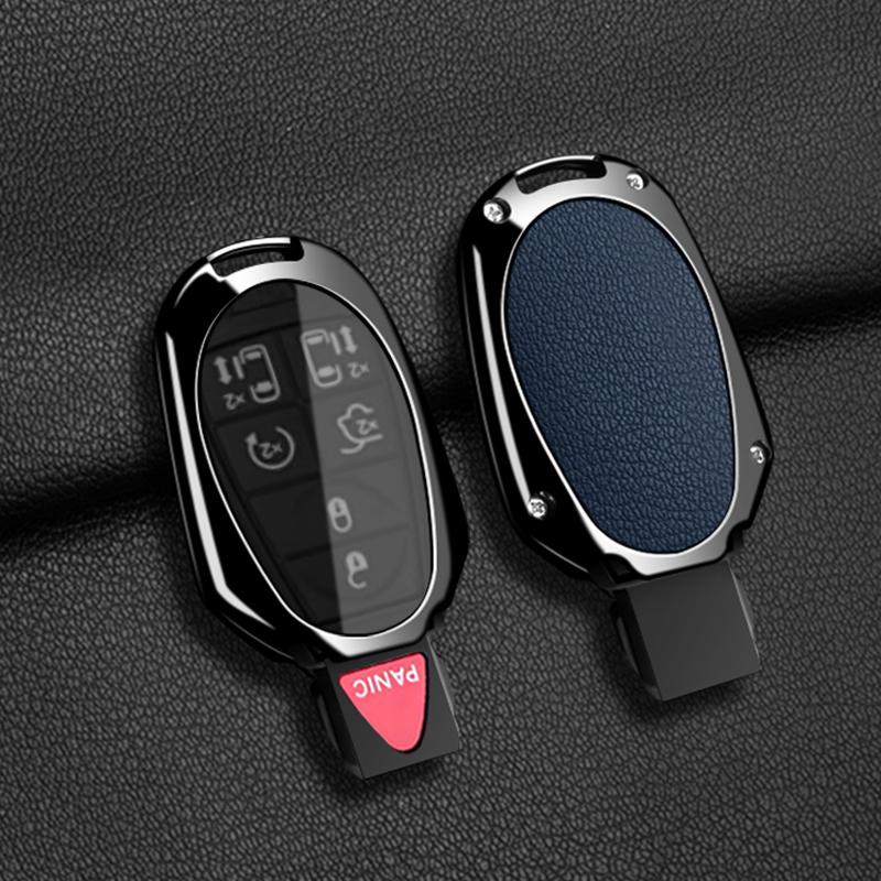 Car Fob Key Case Cover Holder Chain For Jeep Commander Dodge Grand Caravan Chrysler Grand Voyager Town Country For Chrysler 300C