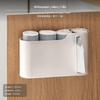 2Pack Wall Mounted Storage Box, NoDrill Organizer, Kitchen Bathroom U Shape L 1 Layer