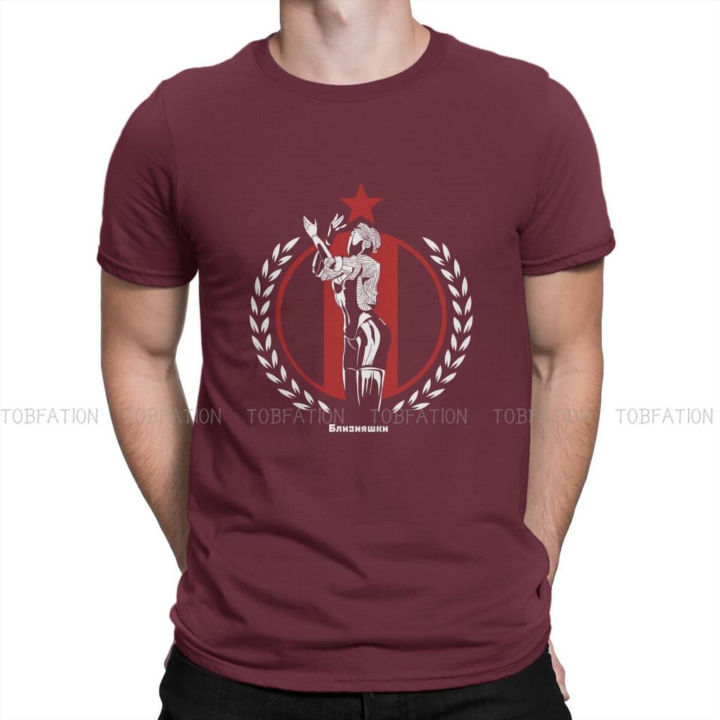 Star Round Collar Tshirt Atomic Heart Robot Twins Game Pure Cotton Original T Shirt Unisex Tops Fashion Big Sale