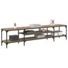 TV Stand Artisan Oak 201 X 35 X 45 Cm Engineered Wood and Iron