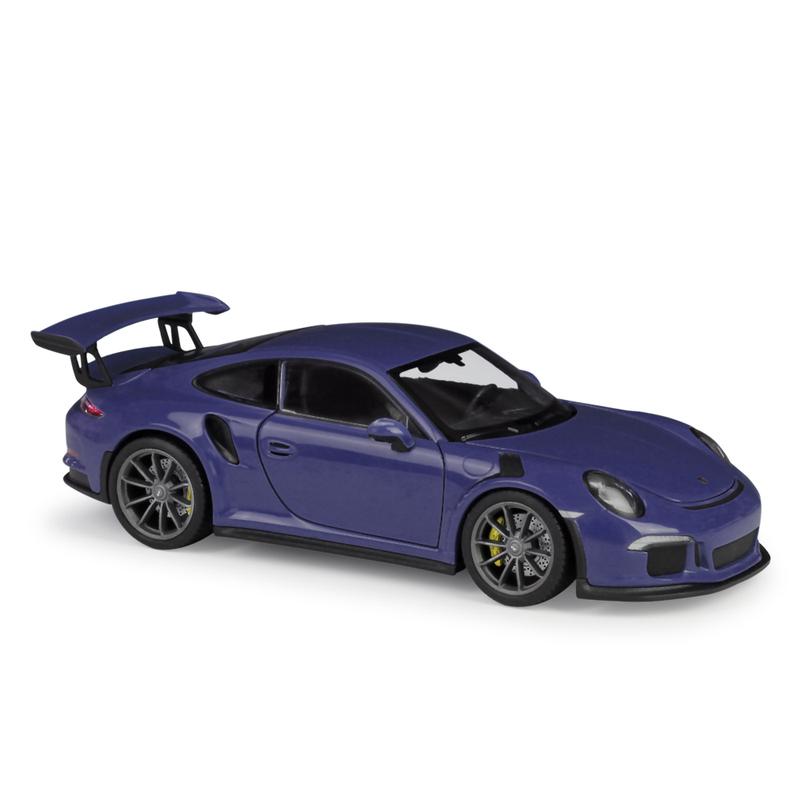 WELLY 1:24 Porsche 911 GT3 RS Blue Car Alloy Car Model Simulation Car Decoration Collection Gift Toy Die Casting Model Boy Toy
