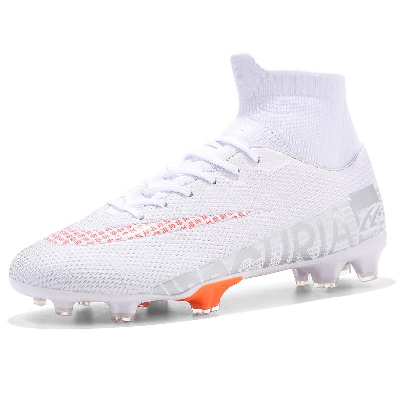 Spot 2025 high-top comfortable football shoes men's and women's youth artificial turf training shoes breathable explosion
