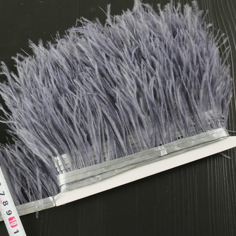 8-10 Ostrich Feather Diy Handmade Jewelry Accessories Crafts Decorative Clothing Skirt Cuffs
