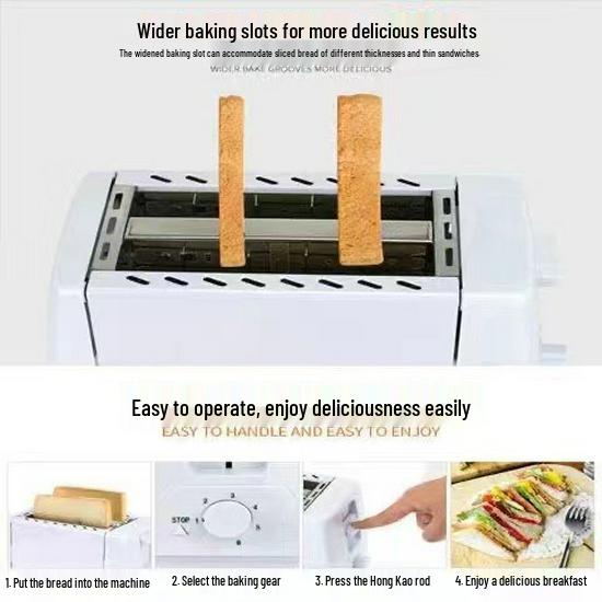 3D Heating Toaster & Sandwich Maker: Automatic Home Breakfast Machine