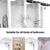 Desert Landscape Cactus Western Shower Curtain Washable Waterproof Fabric Sketch Mountain Bath Curtains Set for Bathroom with