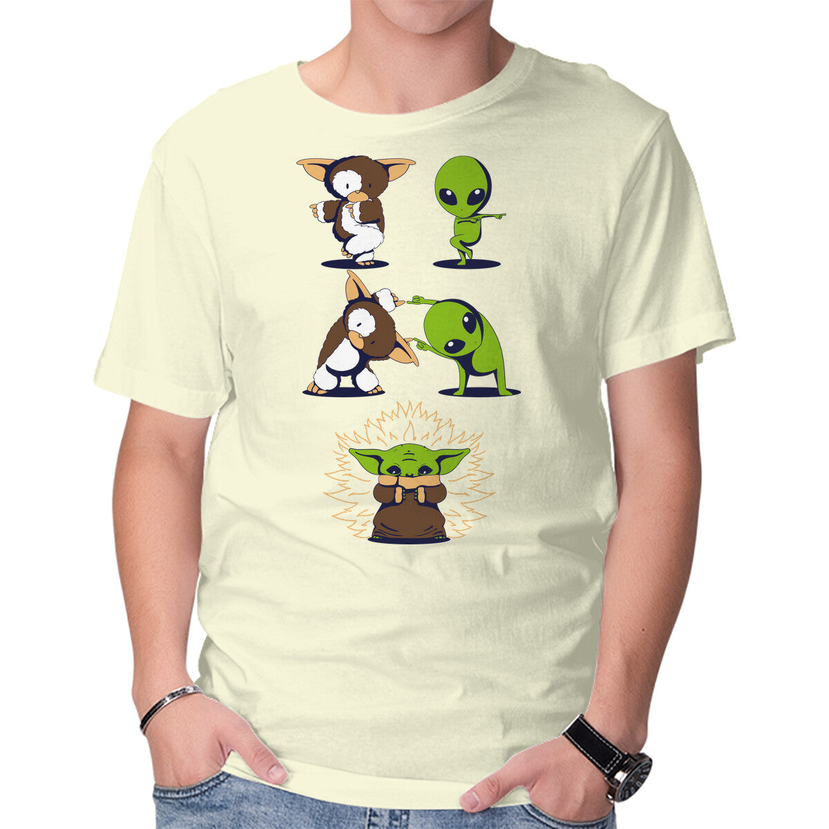 Unisex Crew Neck T-Shirt Alien Fusion Graphic Short Sleeve Casual Tee XL