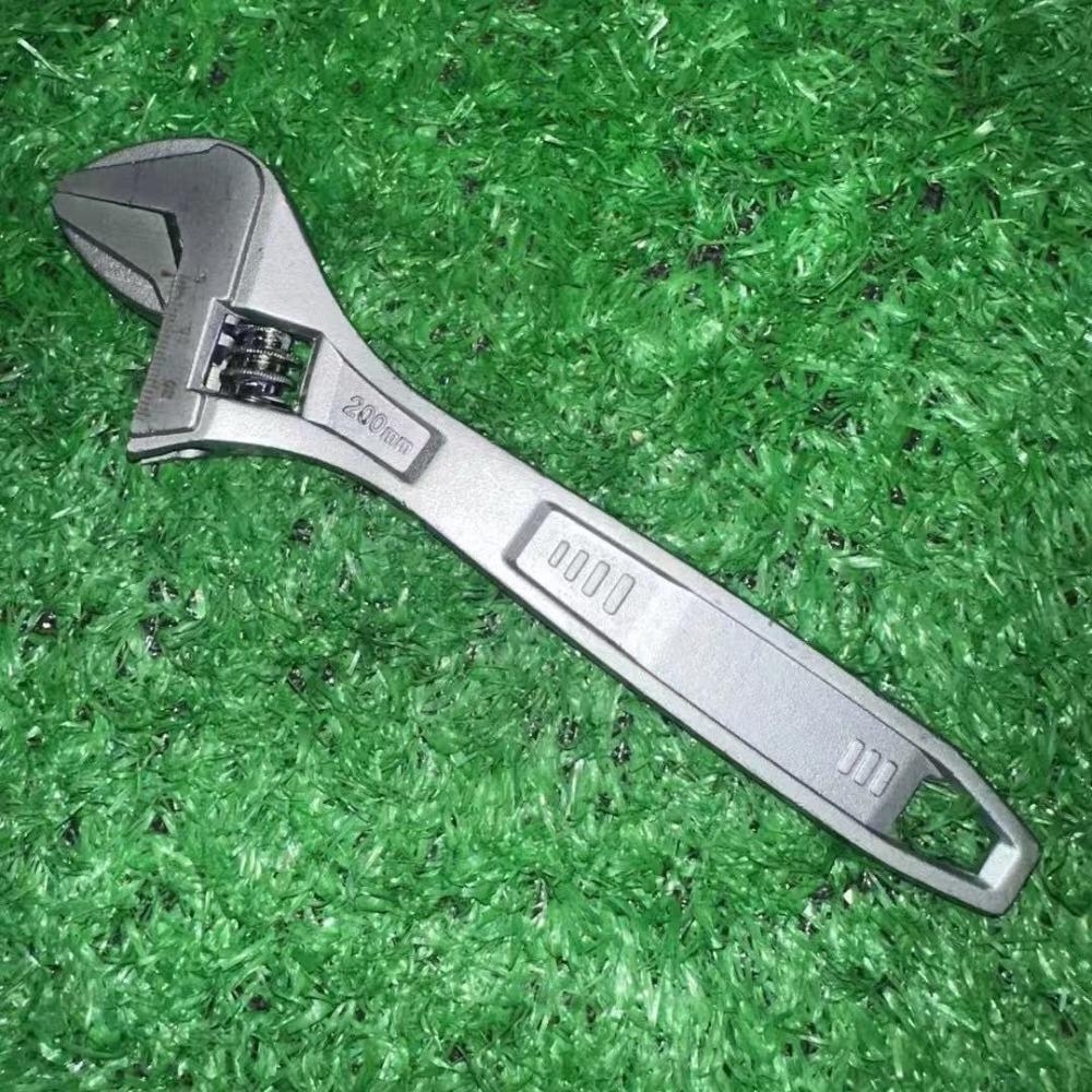 Adjustable Wrench Large Openin Long Handle Universal Spanner Clamp Wrench Mechanical Workshop Hand Repair Tools