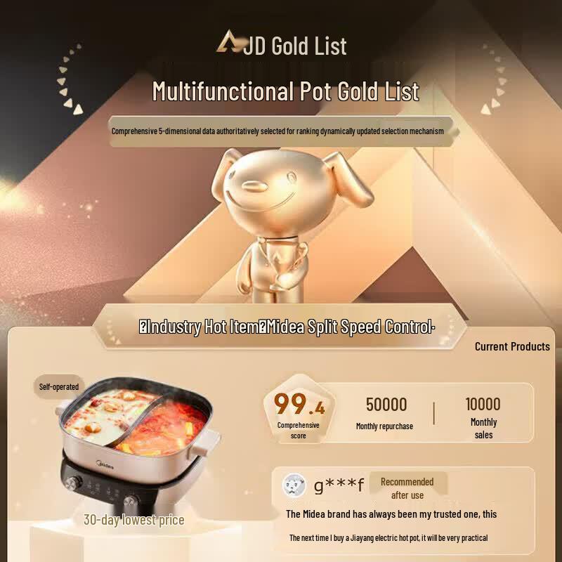 Midea 6.5L Multi-function Electric Hot Pot