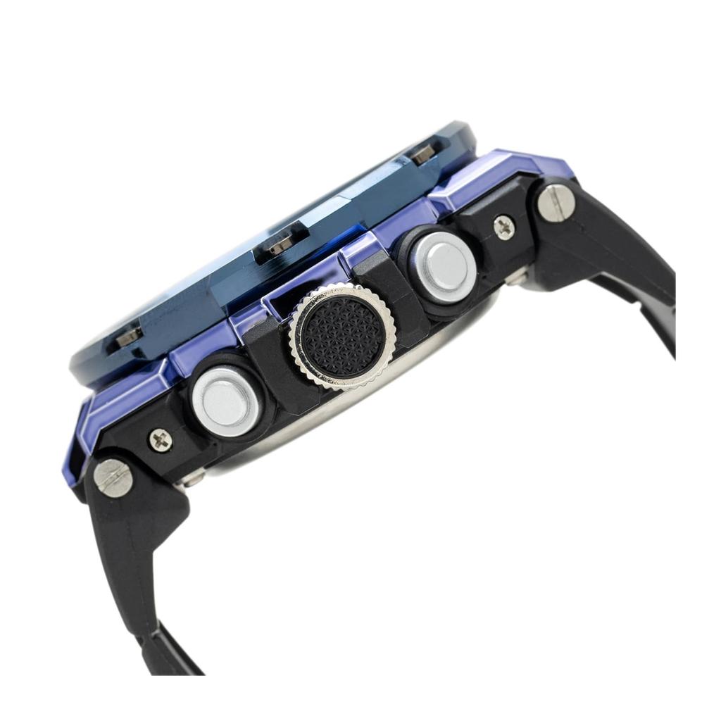 Clefer Avantino Men's Digital-Analog Watch, Battery-Operated, with Urethane Strap, Blue and Black, AV-AD390-BL