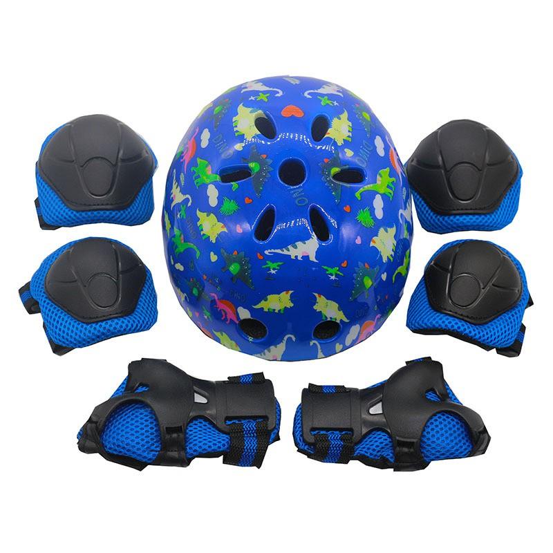 Kids Skateboard Roller Skating Balance Bike Safety Helmet Protective Gear Set Outdoor Cycling