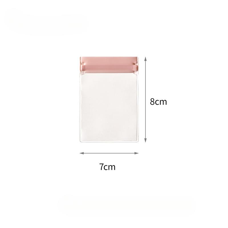 5PCS Travel Jewelry Organizer Velvet Jewelry Pouch Clear Travel Jewelry Bag for Travel Trip Transparent Jewelry Bags Reclosable S