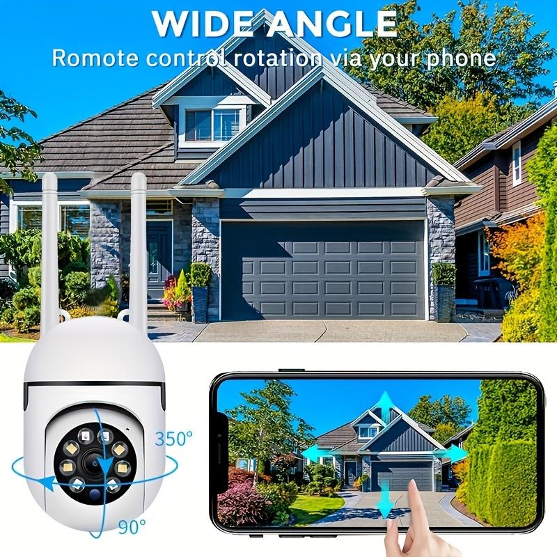 1pcs Wireless 1080p HD Smart Security Camera: Wi-Fi, Pan/Tilt/Zoom, Color Night Vision, 2-Way Audio, Motion Tracking for Monitoring, Indoor/Outdoor