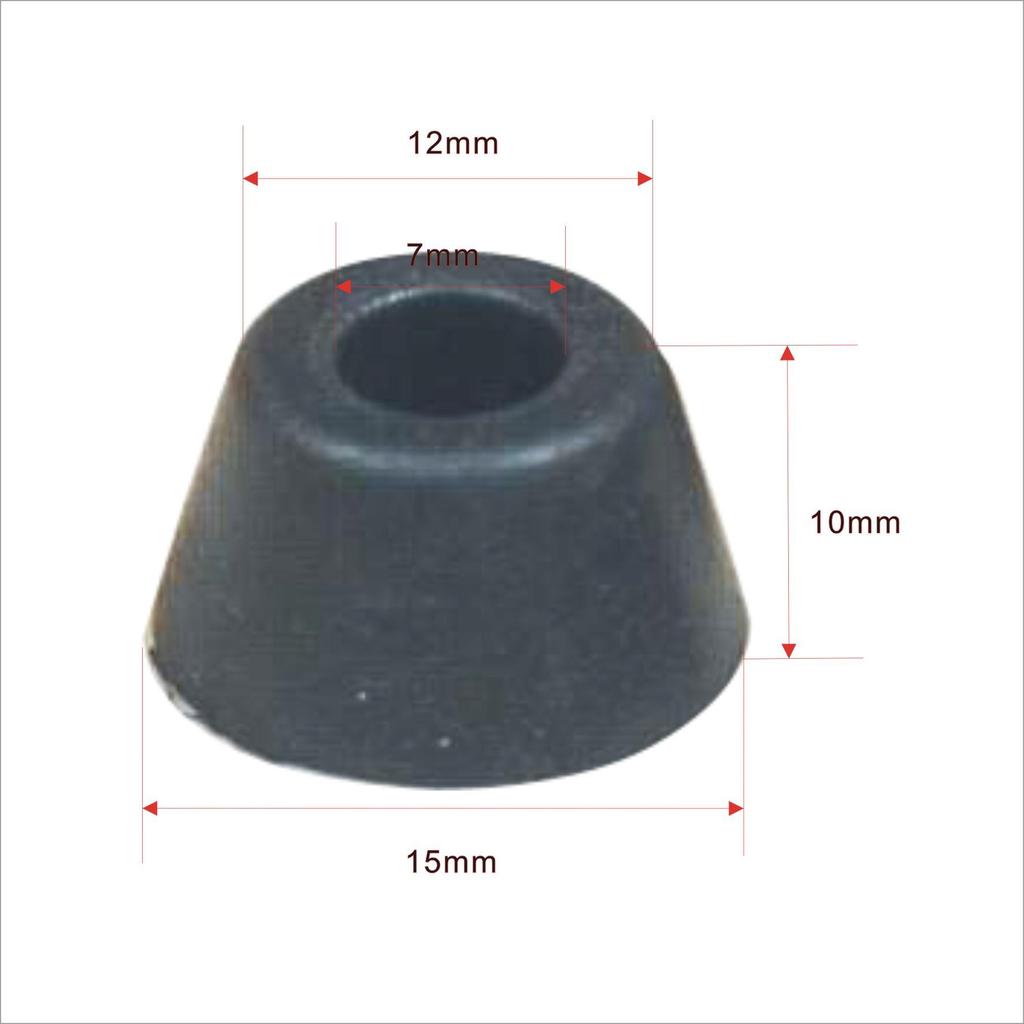 Electronic Machine Rubber Feet Pads - Shock Absorbing Speaker Support Chassis Pads for Furniture Protection in Black.