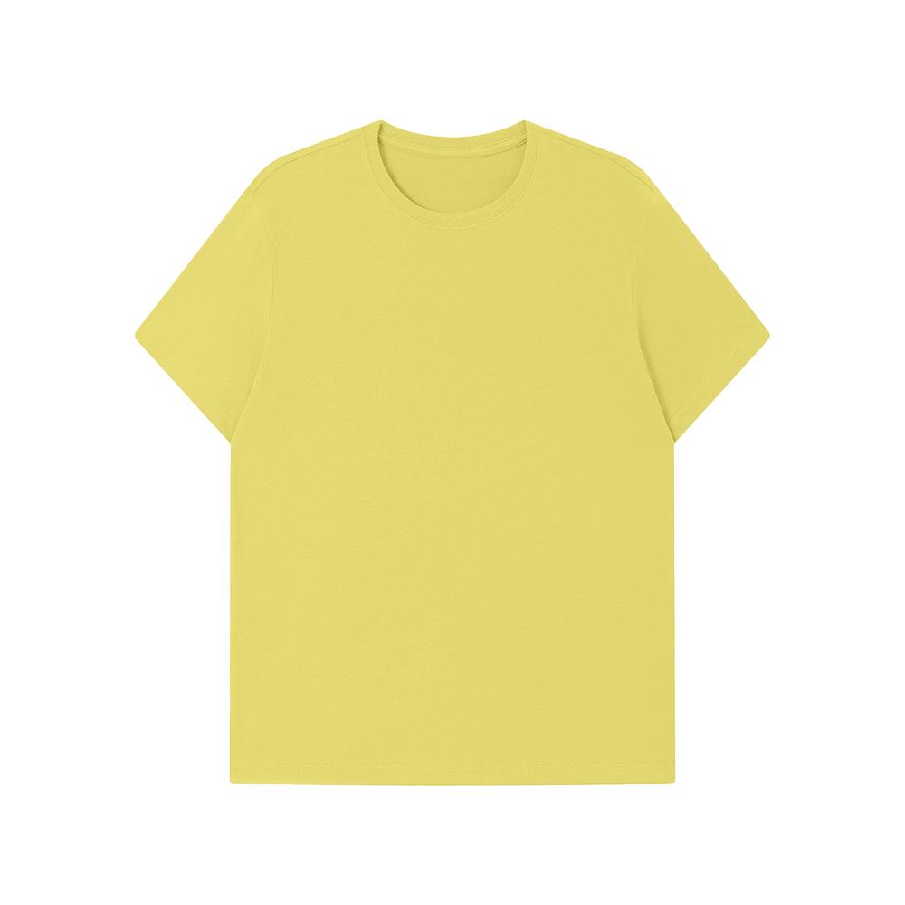 Men's 180g Pure Cotton Brushed Short Sleeve T-Shirt - Summer High Quality, Customizable Top