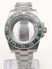 Case + Strap, Suitable for NH35/36/4R Movement Replacement 40MM Water Ghost Stainless Steel Case Sapphire