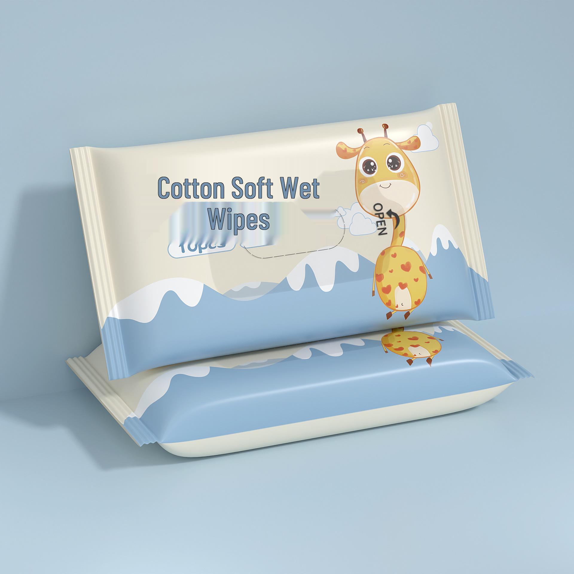 

Велика упаковка дитячих серветок для новонароджених - для рук та рота, портативні дитячі вологі серветки