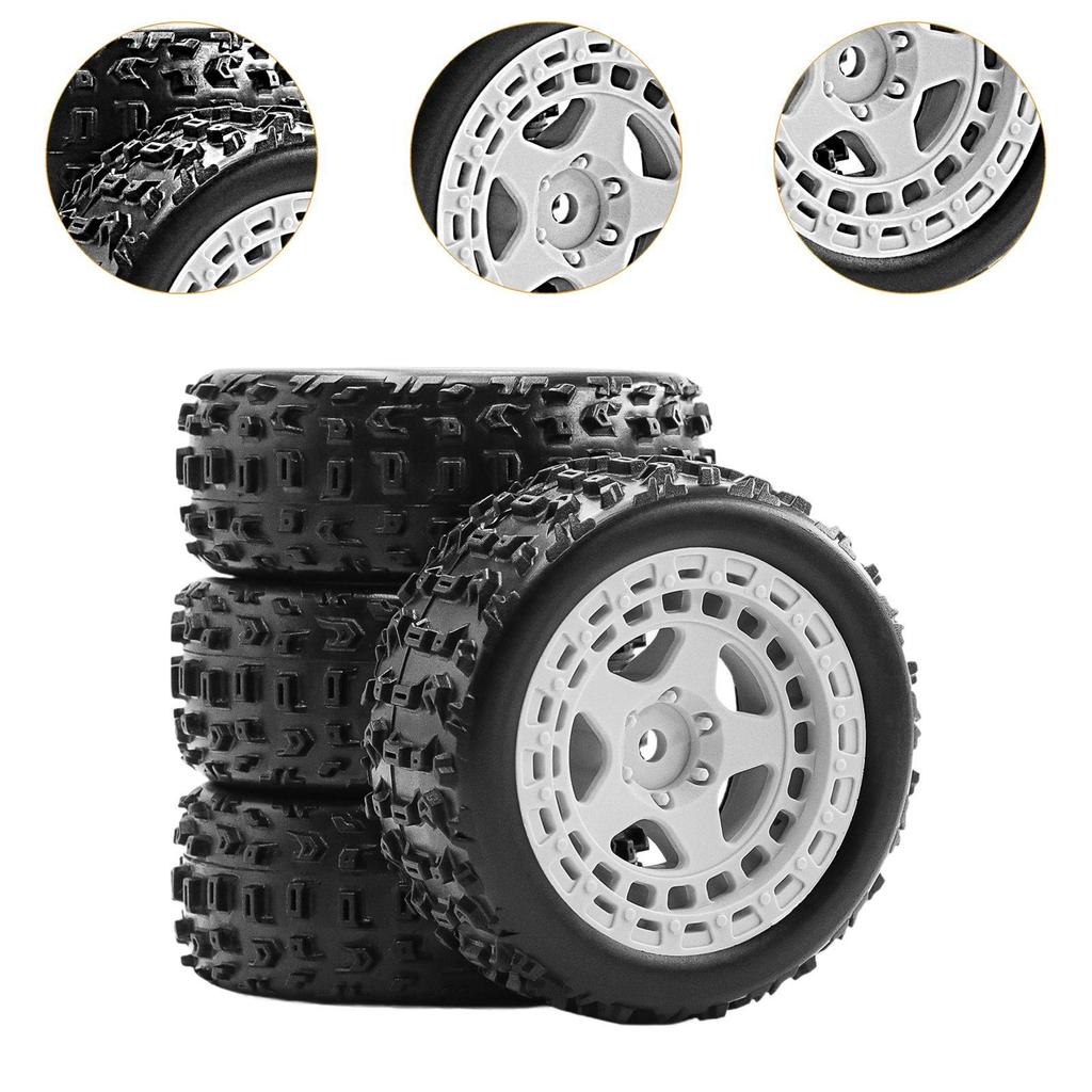 4PCs Wheels And Tire Replacement Replace The Parts 69cmx26 Cm for 1:18 2S 223S RC Car Sturdy