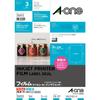 Label Inkjet Ultra Glossy 1 Label Per 3 30801E A-One Stickers, Compatible, Water-Resistant, Film, Gold, Sheet, Sheets,