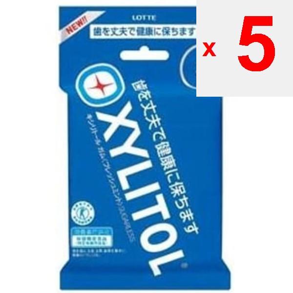 LOTTE Xylitol Gum Fresh Mint 5P (14pcs x 5 packs)” Feature Toward a toothless society.” Cool mint ” Feature Toward a toothless society.” Cool mint x
