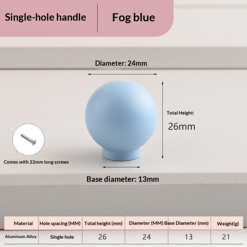 

1Piece Colorful Kitchen Cabinet Handles Wardrobe Door Drawer Knob Semi-Circular Cream Style Children S Room Color Handle Pairing as the picture