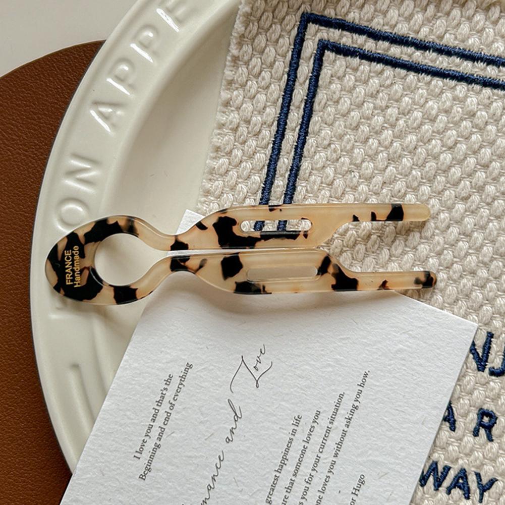 Elegantní U-tvarovaná sponka do vlasů s rybím ocasem, acetátová sponka do vlasů pro snadné drdoly, vidlička do vlasů, dívčí vlasové doplňky