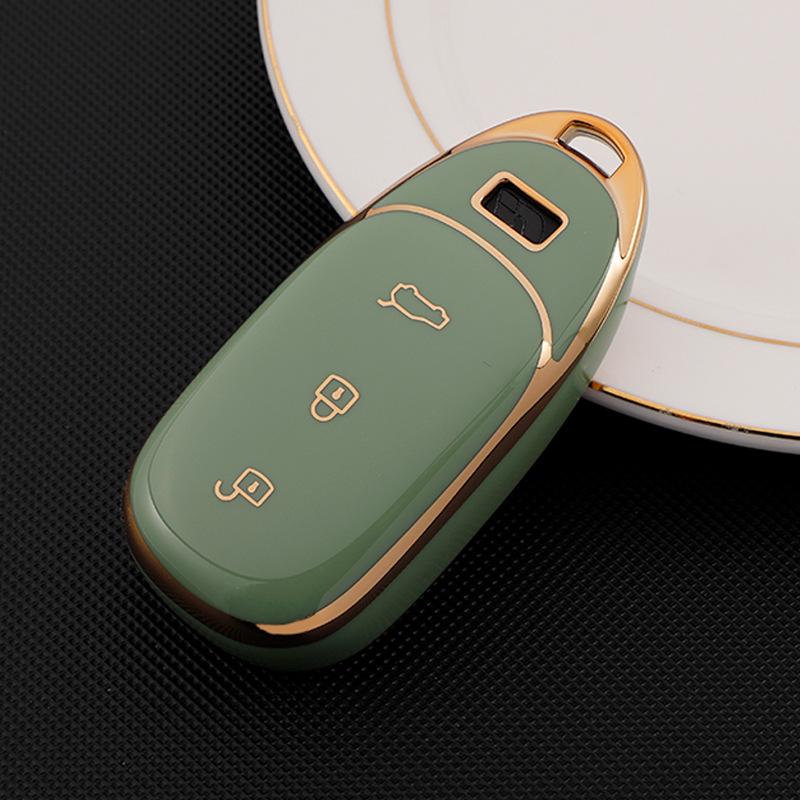 2021 Ideal One Key High-End TPU Goldrand Auto-Fernbedienung Schutzhülle