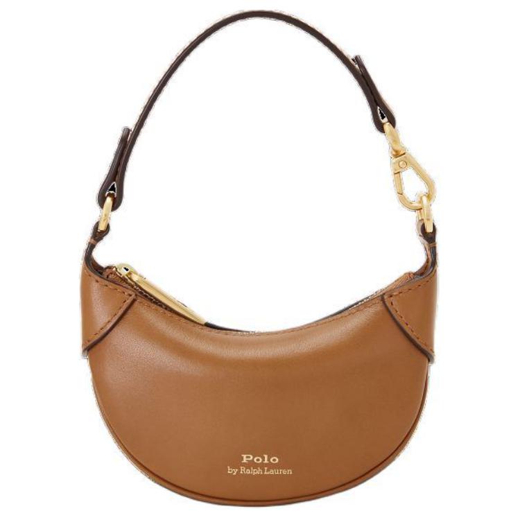 Polo Ralph Lauren Polo ID Logo Zip Closure Leather Tote Bag Women handbags Brown WAPOSLG02320050 Basic Set BagDust Bag 30970₽