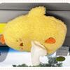 Plush Vehicle Tissue Dispenser Storage Holder Organizer No Tools Installation Multifunctional Auto Interior Decoration